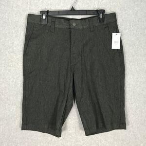 Volcom Shorts Mens Size 31‎ Charcol Gray Heather Chino Vmonty Pockets Stretch